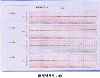 測定結果出力例